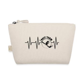 Meilleure équipe de hockey sur glace symbole Heartbeat Hockey sur glace - Trousse biologique - nature - Devant