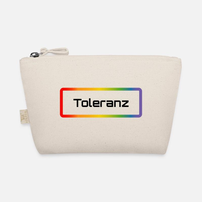 Regenbogen Toleranz - Bio-Täschchen - Natur