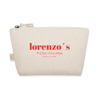 Lorenzo´s Pizza Schriftzug - Bio-Täschchen - Natur - Vorne