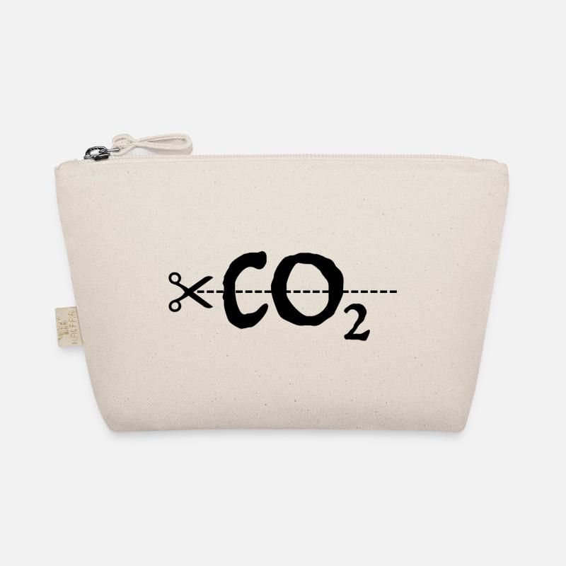 CO2 | Scissors, Climate Change, Nature Conservation Organic Pouch