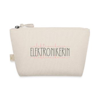 Elektronikerin Geschenk Büro Schnörkel - Bio-Täschchen - Natur - Vorne
