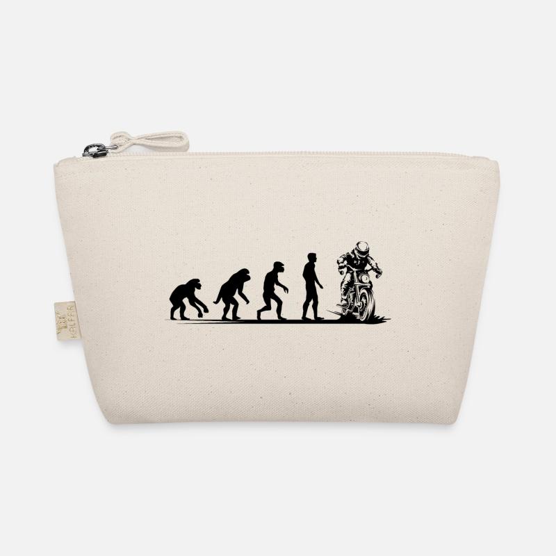 Évolution de la moto Funny Biker Cafe Racer Icon - Trousse biologique - nature
