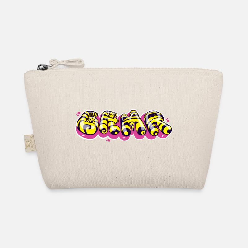 Colorful Graffiti-Style Text Design Organic Pouch
