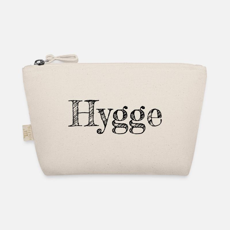 Hygge - skandinavische Gemütlichkeit (Schrift3) - Bio-Täschchen - Natur