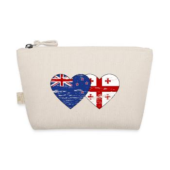 Nouvelle-Zélande Géorgie drapeau coeur utilisé - Trousse biologique - nature - Devant