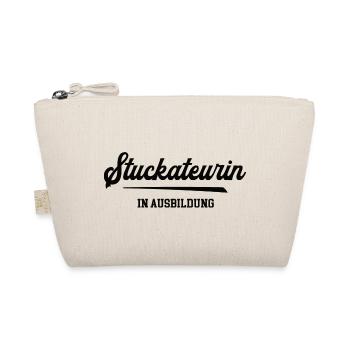 Stuckateurin in Ausbildung Stuckateurausbildung - Bio-Täschchen - Natur - Vorne
