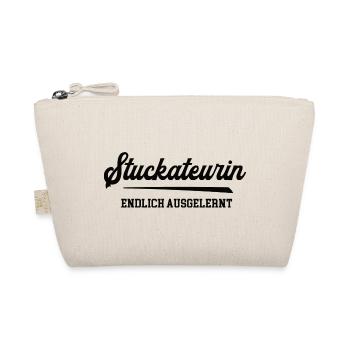 Stuckateurin Ausbildung Bestanden Azubi Stuckateur - Bio-Täschchen - Natur - Vorne