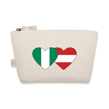 Nigeria Autriche Drapeau Coeur - Trousse biologique - nature - Devant