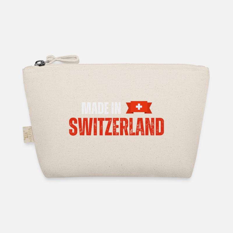 Made in Switzerland, Schweizer Stolz - Bio-Täschchen - Natur
