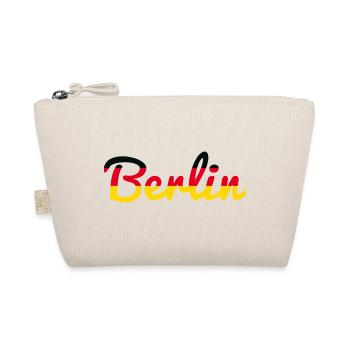 Berlin Germany Fan Flag Design T Shirt - Organic Pouch - nature - Front