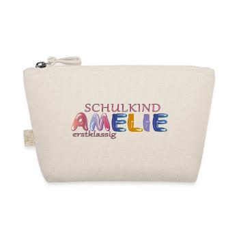 Schulkind Amelie Schule - Bio-Täschchen - Natur - Vorne