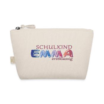 Schulkind Emma Schule - Bio-Täschchen - Natur - Vorne