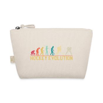 Hockey Evolution Silhouette Design - Organic Pouch - nature - Front