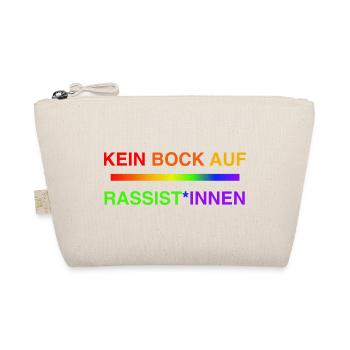 Kein Bock auf Rassist*innen Regenbogen - Bio-Täschchen - Natur - Vorne