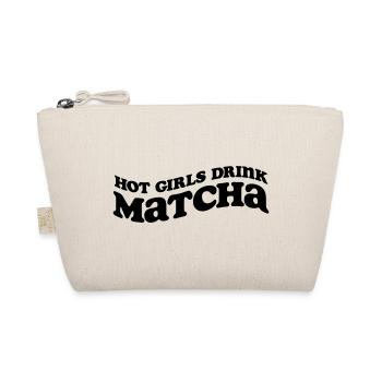 Hot Girls Drink Matcha – Trendiges SVG Design - Bio-Täschchen - Natur - Vorne