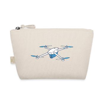 Funny Drone Pilot Cartoon Hobby Pilot - Organic Pouch - nature - Front