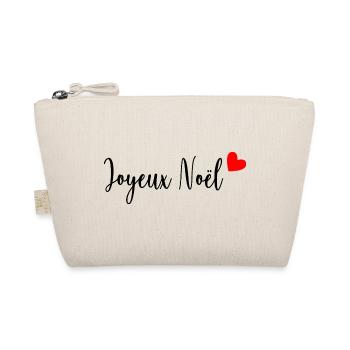 MERRY CHRISTMAS. CHRISTMAS. MERRY CHRISTMAS. MERRY CHRISTMAS - Organic Pouch - nature - Front