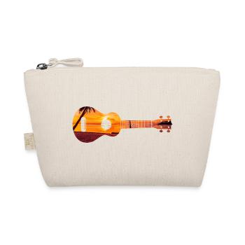 Hawaiian Ukulele Uke Beach Sunset - Organic Pouch - nature - Front