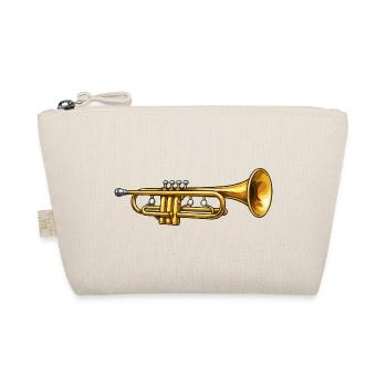 Goldene Trompete Jazz Flair - Bio-Täschchen - Natur - Vorne