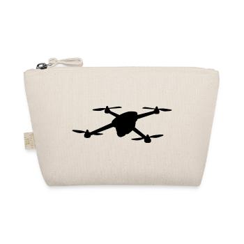 Funny Drone Pilot Cartoon Hobby Pilot - Organic Pouch - nature - Front