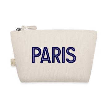 Paris Bleu nuit Typographie Géométrique - Trousse biologique - nature - Devant
