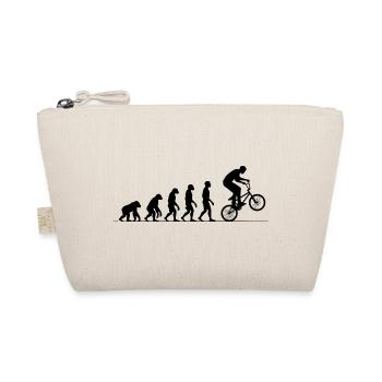 BMX Evolution Shirt für BMX Fahrer Shirt Sticker - Bio-Täschchen - Natur - Vorne