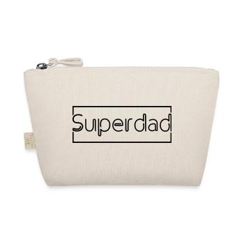 Super Dad Hero Father Power Gift - Organic Pouch - nature - Front
