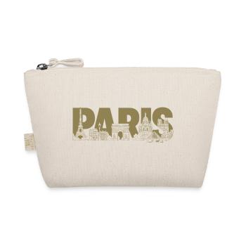 Paris France Eiffel Tower Arc de Triomphe - Organic Pouch - nature - Front