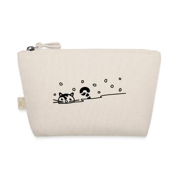 Cute cat in the snow - Organic Pouch - nature - Front
