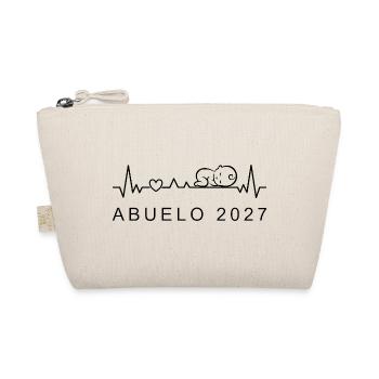 Futuro Abuelo 2027 Latido Corazón Anuncio Embarazo - Bio-Täschchen - Natur - Vorne