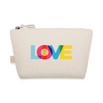 Live Love Festival Rave Party Beach Holiday Summer - Organic Pouch - nature - Front