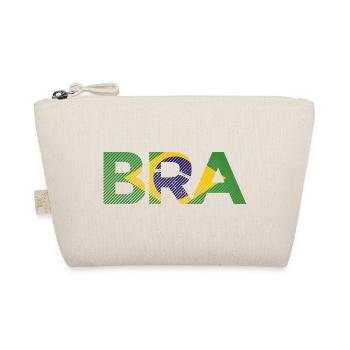 BRA Brazil Flag Stripe Football Shirt - Organic Pouch - nature - Front