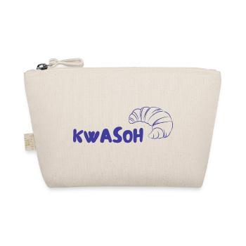 KWASOH Croissant Logo Print - Bio-Täschchen - Natur - Vorne