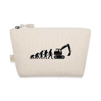 Baggerfahrer Evolution Für Baggerführer Mit Bagger - Bio-Täschchen - Natur - Vorne