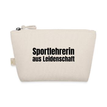 Sportlehrerin aus Leidenschaft Sport Geschenk - Bio-Täschchen - Natur - Vorne