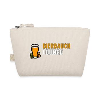 Bierbauch Lounge – lustiges Bier Motiv für Männer - Bio-Täschchen - Natur - Vorne