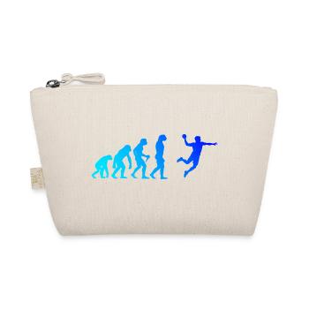 Geschenkidee für den Kreisläufer mit Handballspiel - Bio-Täschchen - Natur - Vorne