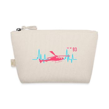 Hubschrauber Herzschlag Ekg Pilot - Bio-Täschchen - Natur - Vorne