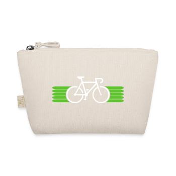 Fahrrad fahren Bike Fahrradfahrer Fahrradfahrerin - Bio-Täschchen - Natur - Vorne