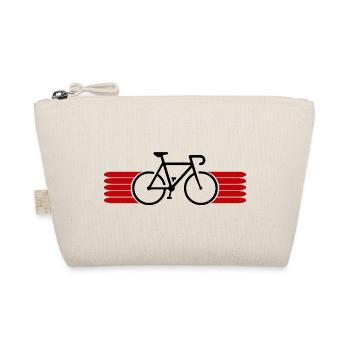 Fahrrad fahren Bike Fahrradfahrer Fahrradfahrerin - Bio-Täschchen - Natur - Vorne