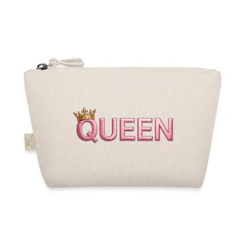 Pink Crown Queen Typografie - Bio-Täschchen - Natur - Vorne