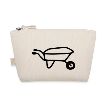 Wheelbarrow - line - Organic Pouch - nature - Front