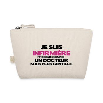 je suis infirmière comme un docteur - Trousse biologique - nature - Devant