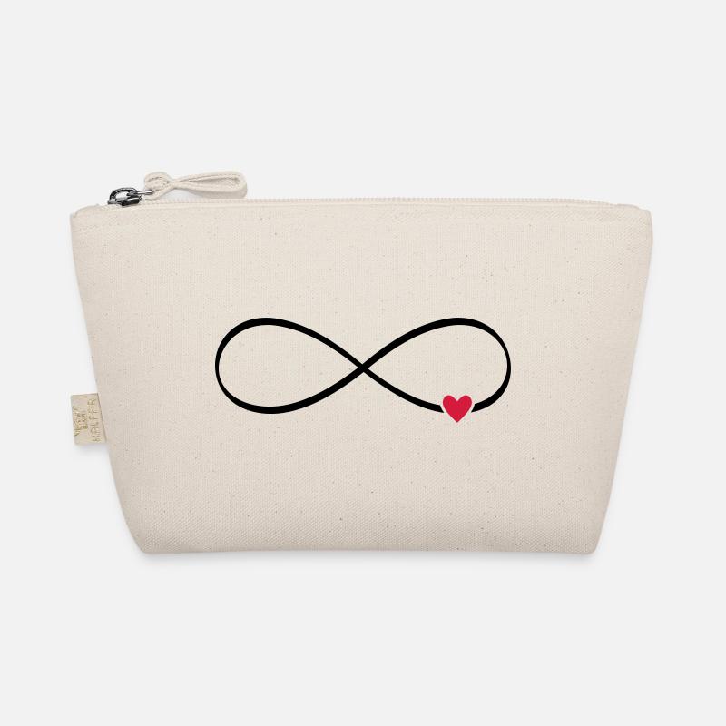Herz unendlichkeit Zeichen Symbol Geschenk Bio-Täschchen