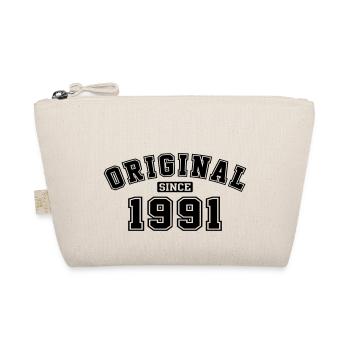 Original Since 1991 Jahrgang Birthday Geburtstag - Bio-Täschchen - Natur - Vorne