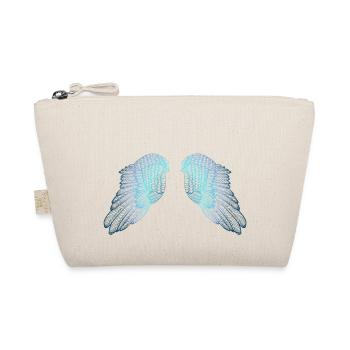 Blue Toned Angel Wings - Organic Pouch - nature - Front