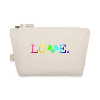 Badminton Love quode colors T-Shirt - Bio-Täschchen - Natur - Vorne