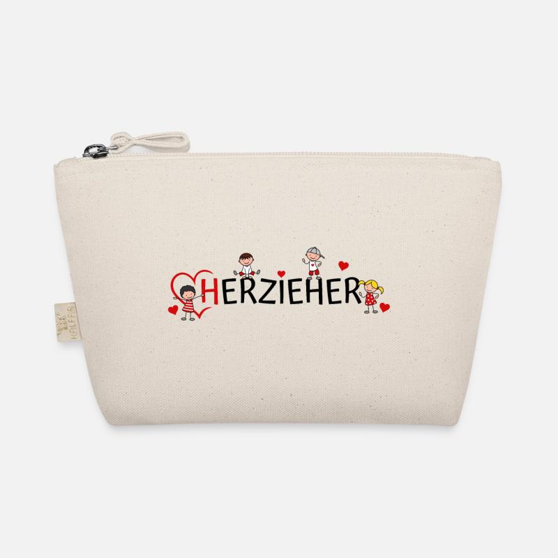 Erzieher Herzieher - Bio-Täschchen - Natur