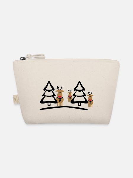 christmas reindeers crew - Organic Pouch - nature