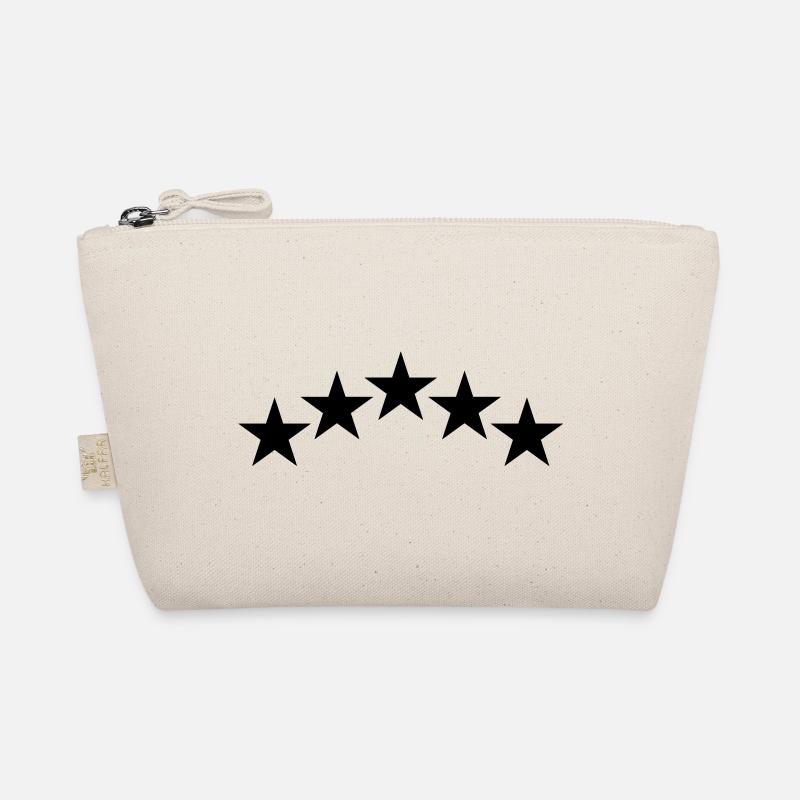 Five solid stars in a curve Organic Pouch
